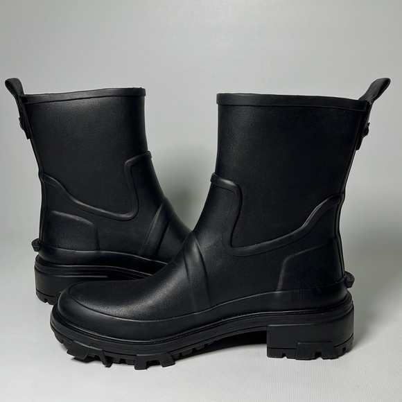 Rag & Bone Chunky Black Rubber Boots - sz 39 - Picture 6 of 8